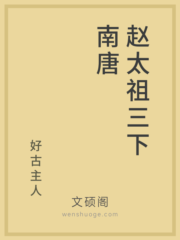 赵太祖三下南唐的书籍封面