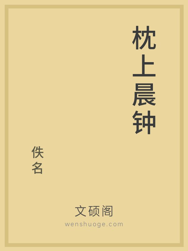 枕上晨钟的书籍封面