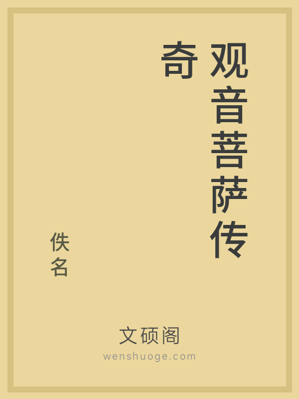 观音菩萨传奇的书籍封面