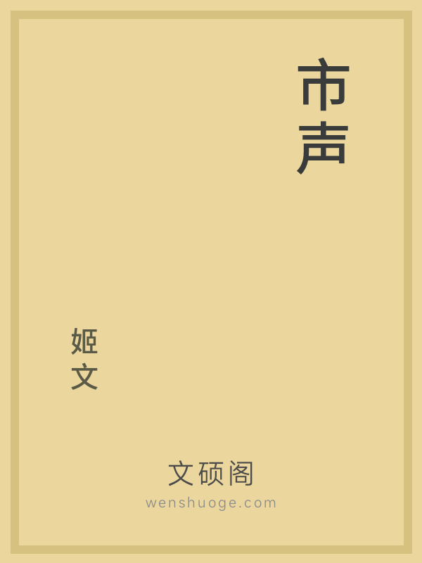 市声的书籍封面
