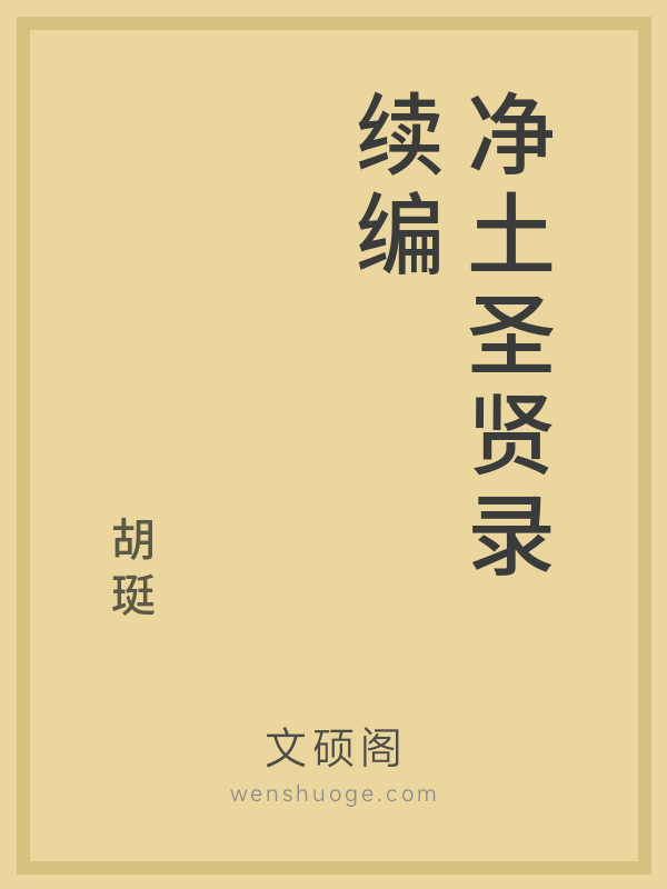 净土圣贤录续编的书籍封面