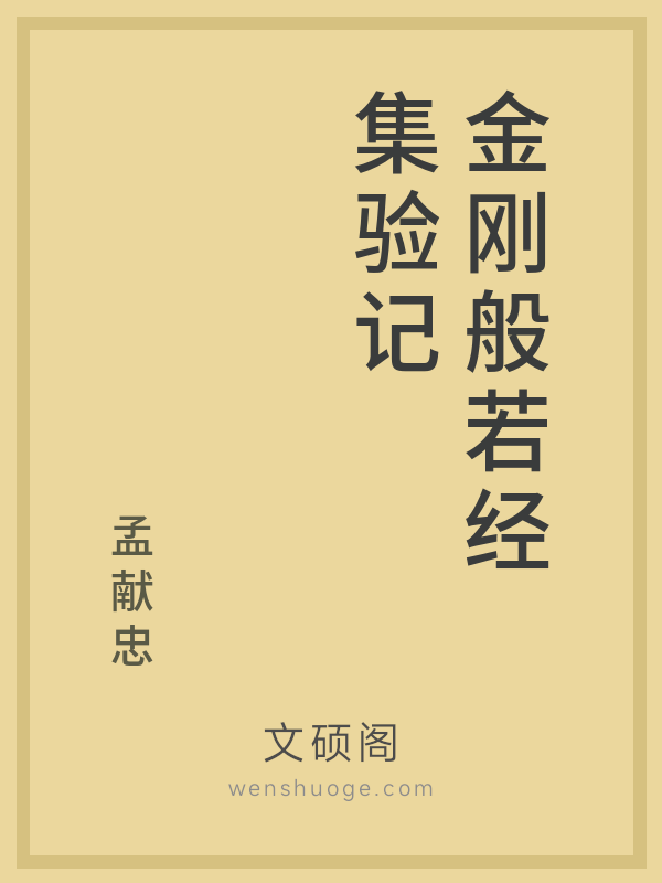 金刚般若经集验记的书籍封面