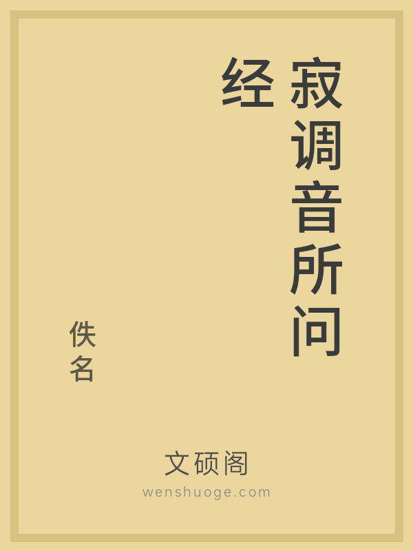寂调音所问经的书籍封面