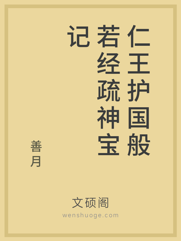 仁王护国般若经疏神宝记的书籍封面
