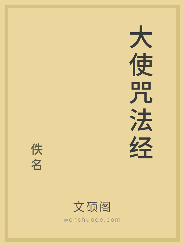大使咒法经的书籍封面