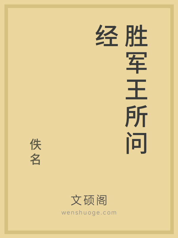 胜军王所问经的书籍封面