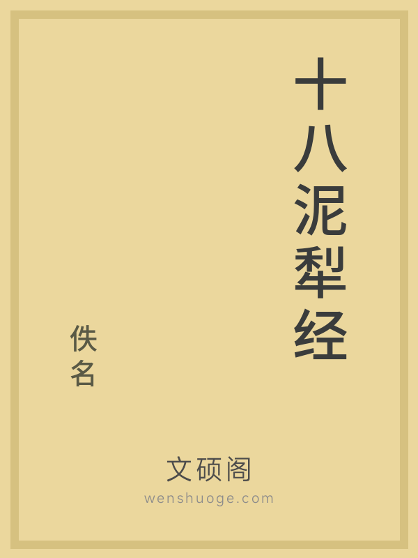 十八泥犁经的书籍封面