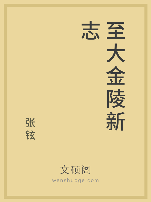 至大金陵新志 至大金陵新志