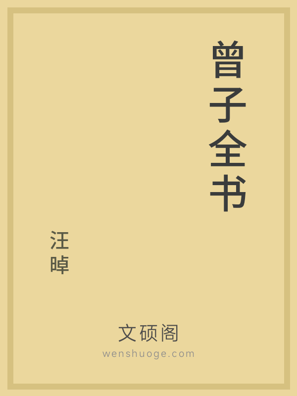 曾子全书 曾子全书