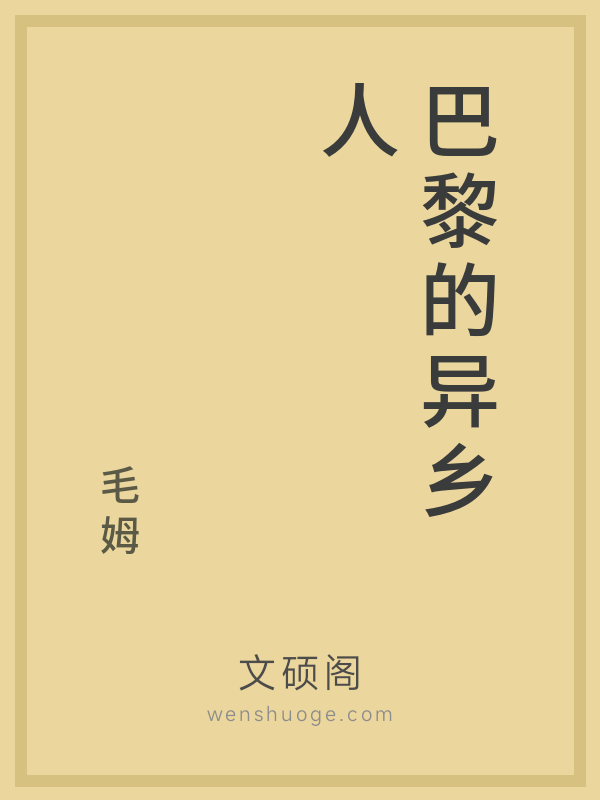 巴黎的异乡人 巴黎的异乡人