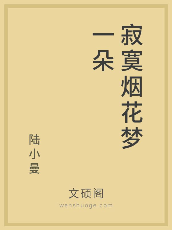 寂寞烟花梦一朵的书籍封面