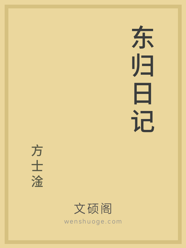 东归日记的书籍封面