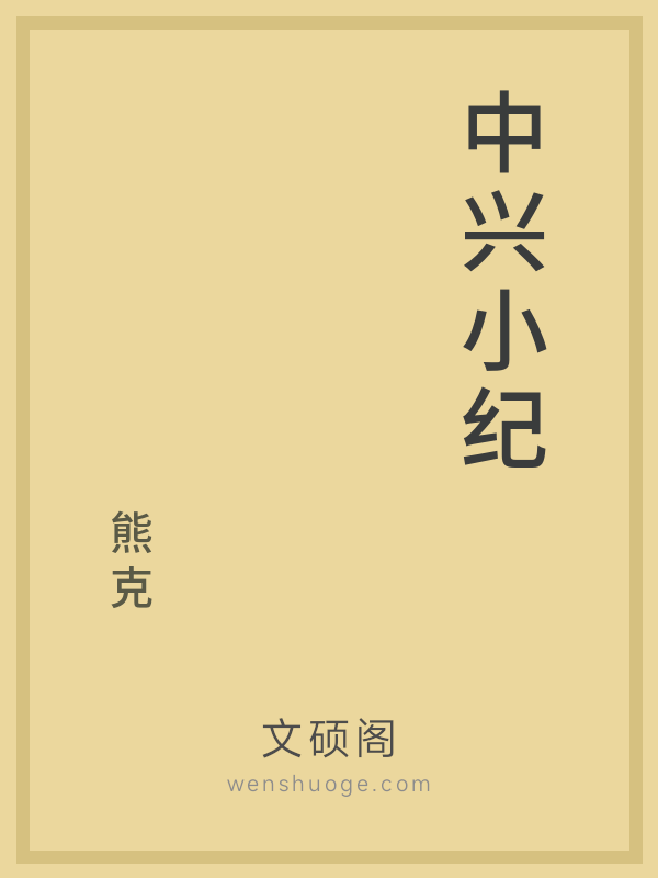 中兴小纪的书籍封面