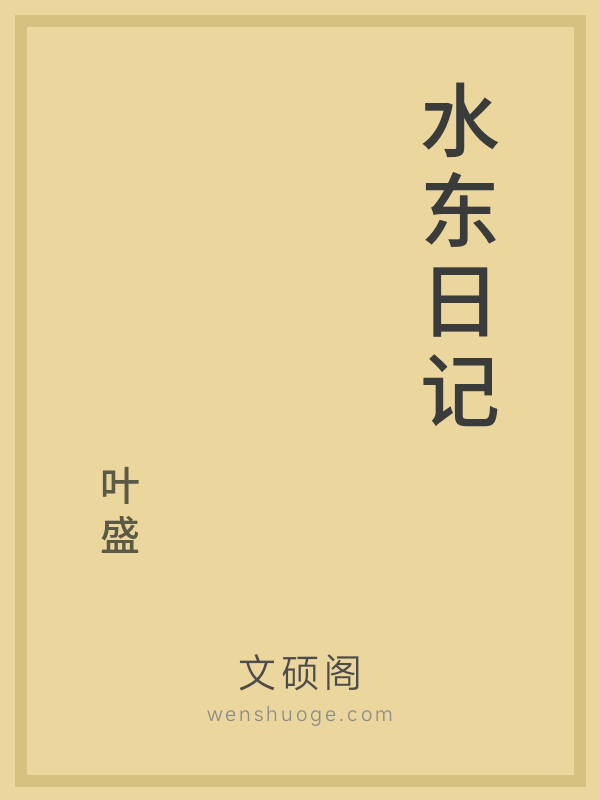 水东日记的书籍封面